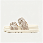 💝Summer Sale⭐❤Women's Summer One-Strap Double Buckle Thick-Soled Lightweight Outdoor Casual Slide Slippers