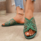 Women's Hollow-Out Rhinestone Slide Sandals, New Summer 2026