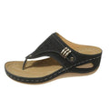 Flip Flops for Women Wedge Sandals with Arch Support Wedge Heel Vintage Wide Width Sandals