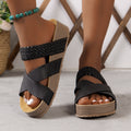 Braided Platform Beach Sandals – Lightweight & Ultra Comfortable