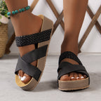 Braided Platform Beach Sandals – Lightweight & Ultra Comfortable