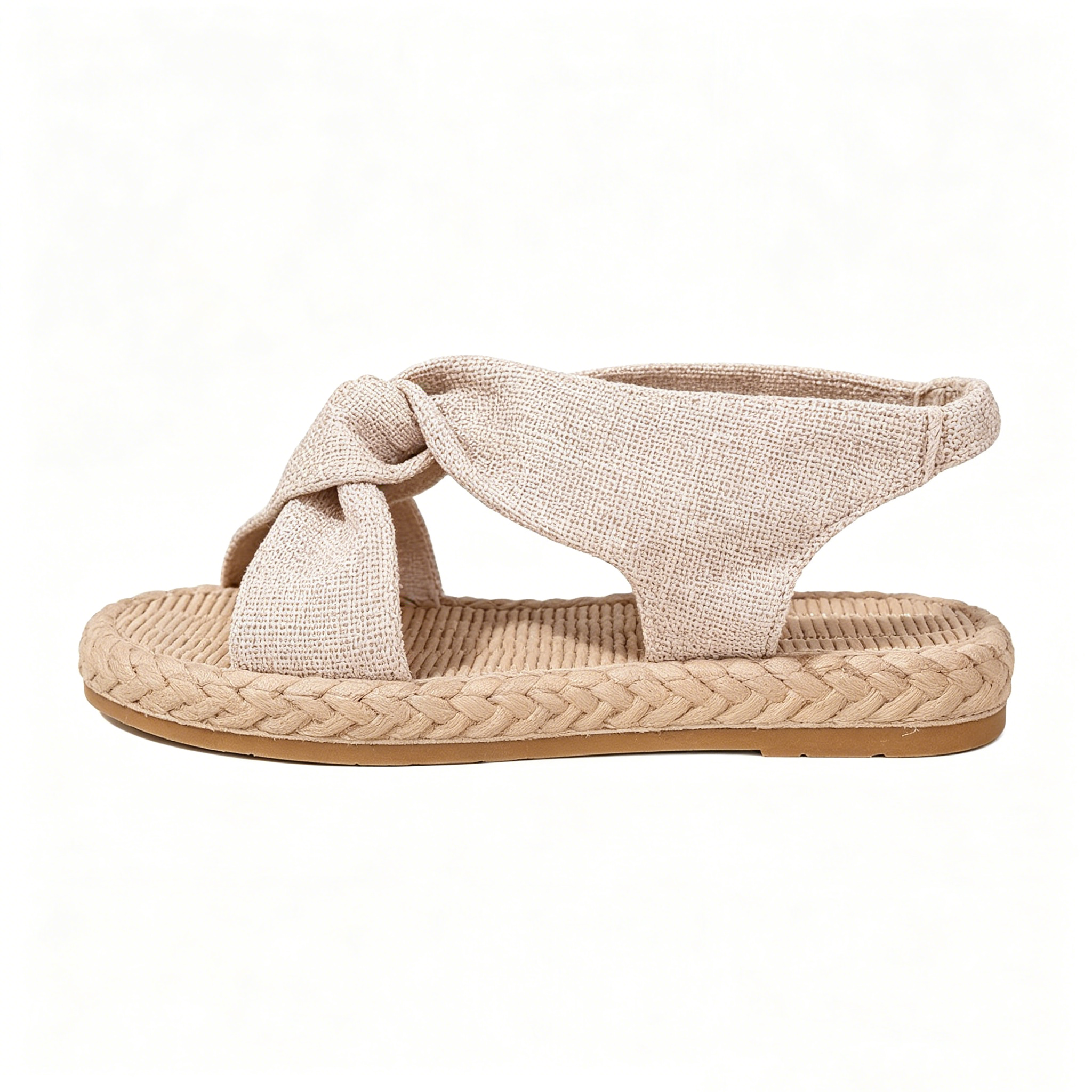 Bohemian Twisted Band Espadrille Sandals for Daily Summer Outfit