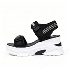 💝Summer Sale⭐❤2026 Summer Women's One Strap Hook & Loop Wedge Platform Sandals Fashion Versatile Beach Casual Shoes