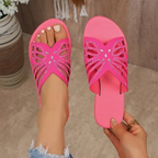 Women's Hollow-Out Rhinestone Slide Sandals, New Summer 2026