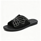 Women's Hollow-Out Rhinestone Slide Sandals, New Summer 2026