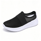 Summer Air Mesh Slip On Trainers | Comfort Open Back Casual Walking Footwear
