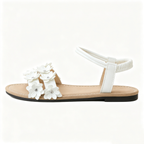 Summer Beach Sandals for Women  Comfortable Floral Ankle Strap Shoes